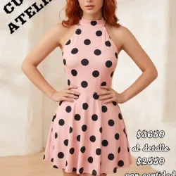 Vestido princesa cuello tortuga