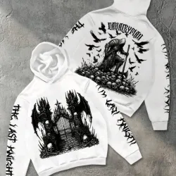 🤍 Abrigo con capucha — Blanco