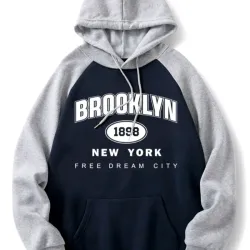 Abrigo d hombre con capucha azul marino