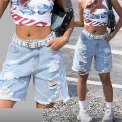 🩵 Bermuda de mezclilla — Azul