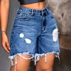 💙 Bermuda de mezclilla — Azul