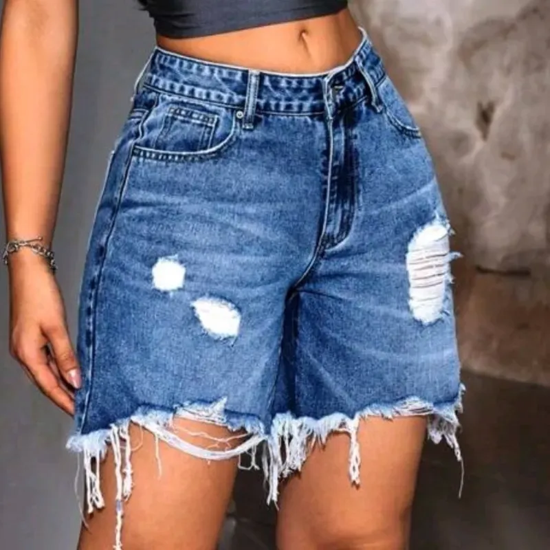 💙 Bermuda de mezclilla — Azul