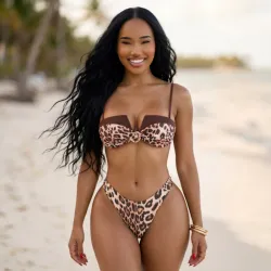 🤎🐆 Bikini Animal Print — Leopardo