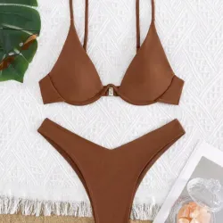 Bikini carmelita de aro rígido 