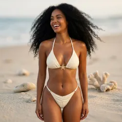 🤎 Bikini hilo con estrella — Albaricoque 