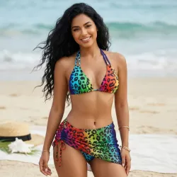 🌈 Bikini con falda — Multicolor 