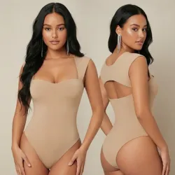 🤎 Body escote corazón — Beige 