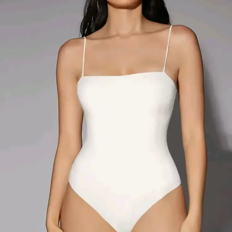 Body de tirantes espaguetis Blanco