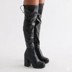 🖤 Botas de caña alta — Negro