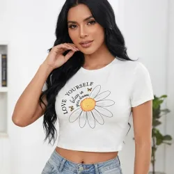 🤍 Camiseta con diseño — Blanco