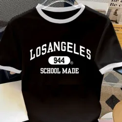 🖤 Camiseta con diseño de letras — Negro