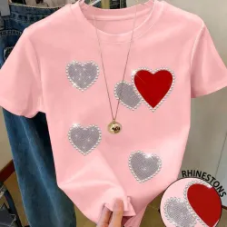 Camiseta d manga rosada