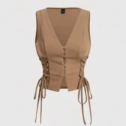 Chaleco beige 