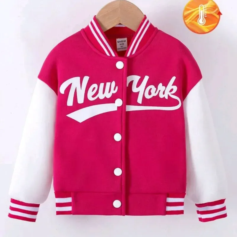 🩷 Chaqueta universitaria — Rosada 