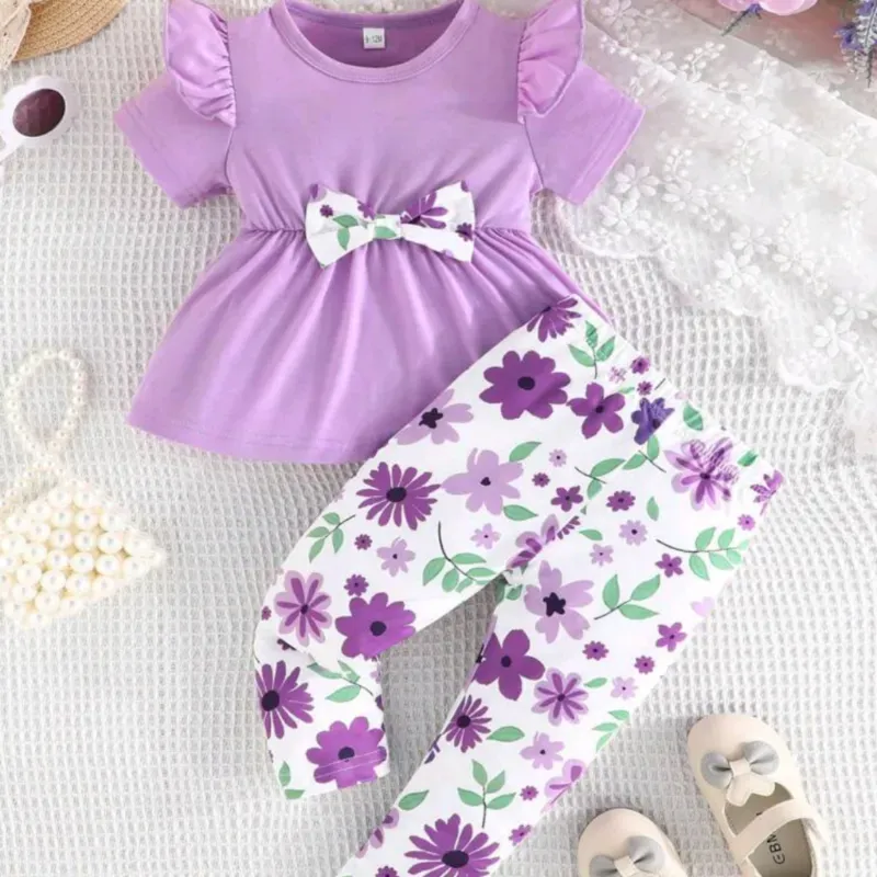 💜 Conjunto de licra y blusa — Malva 