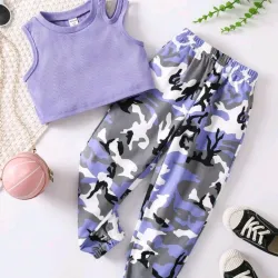 💜 Conjunto de pantalón y top — Malva 