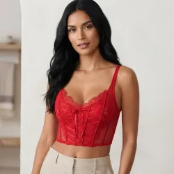 ❤️ Corsé Victoria's Secret — Rojo