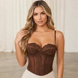 🤎 Corset de encaje — Carmelita