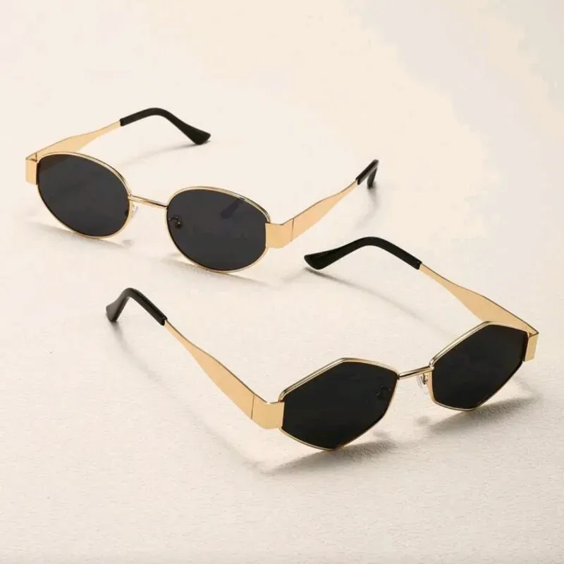 🖤 Gafas de metal onda retro