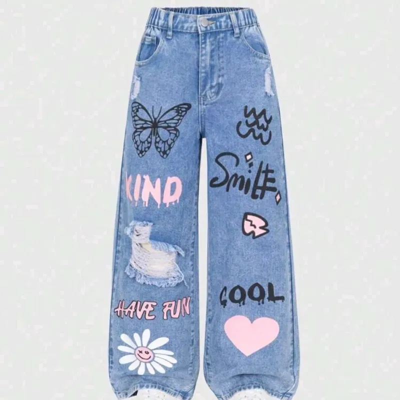 💙 Jean con dibujos — Azul