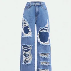 💙 Jean desgastado — Azul