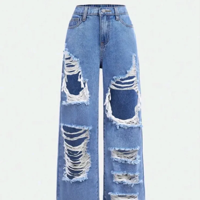 💙 Jean desgastado — Azul