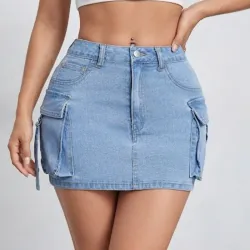 Minifalda vaquera casual