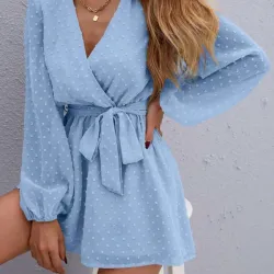 Mono azul de mangas largas 