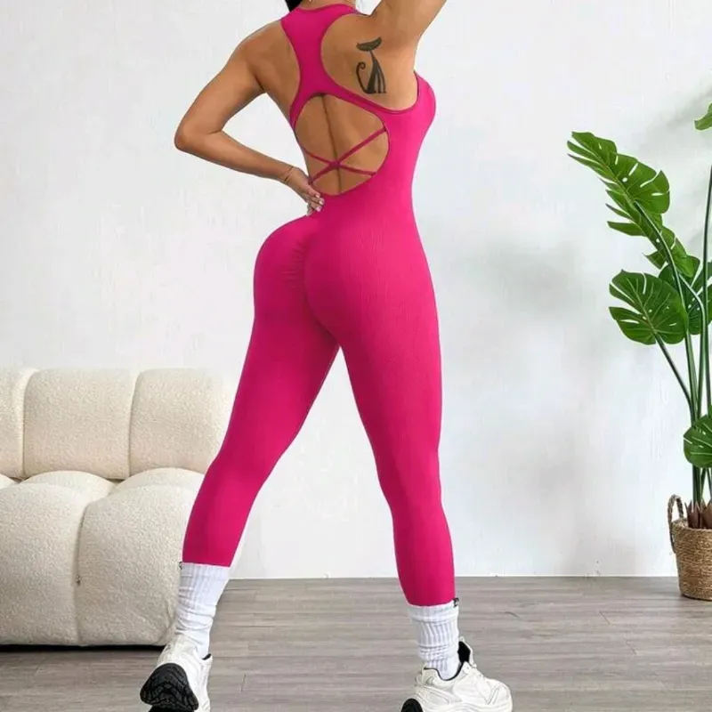 🩷 Mono deportivo largo — Rosado