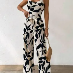 Mono largo con estampado floral