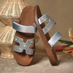 Sandalias plateadas