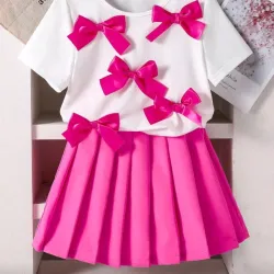 🩷Set d dos piezas top d lazos