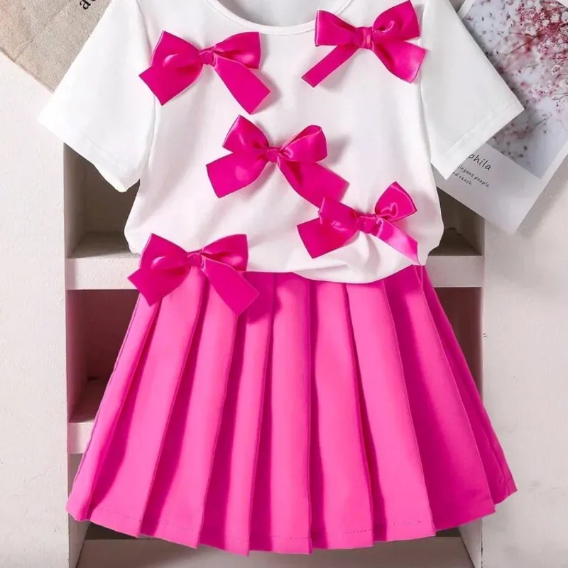 🩷Set d dos piezas top d lazos