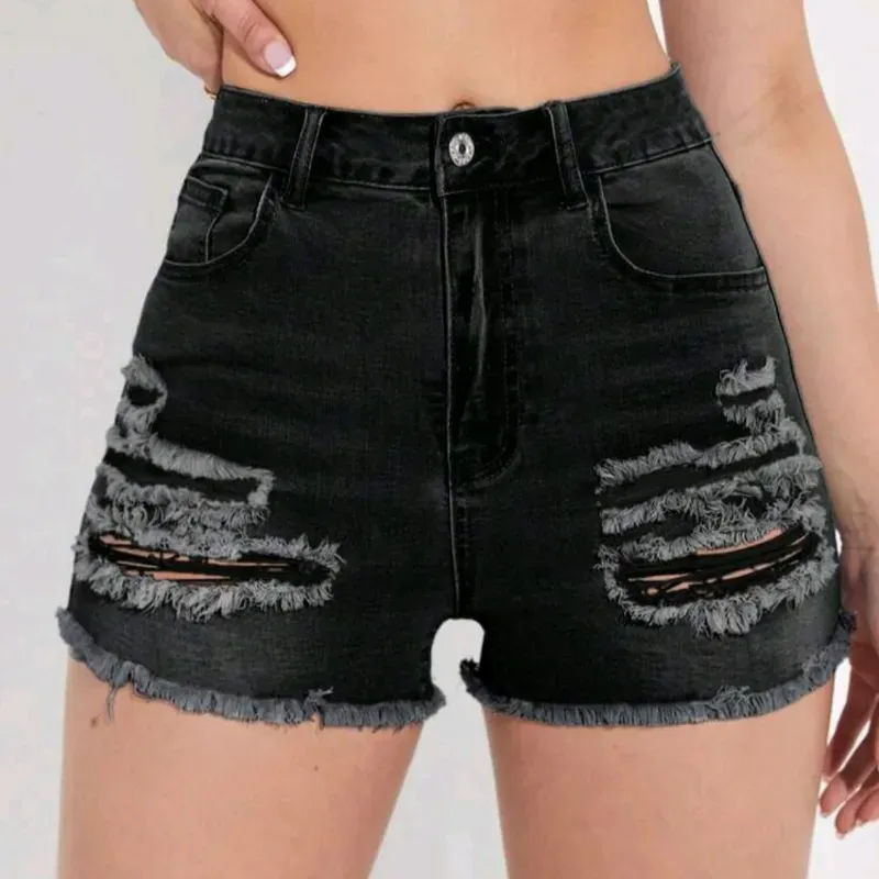 Short d mezclilla negra