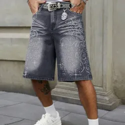 Short d mezclilla y pedreria