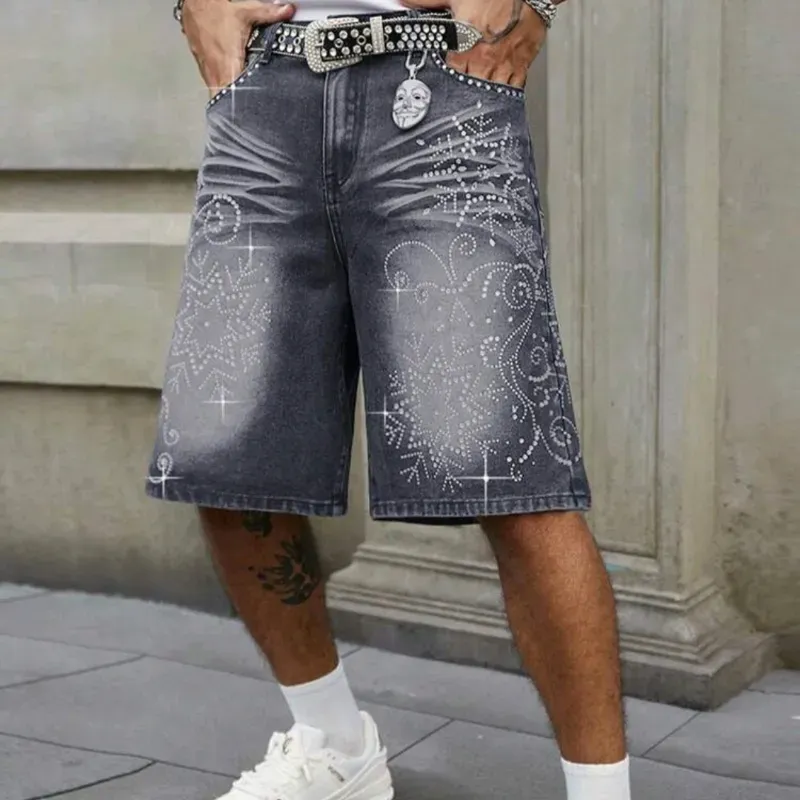 Short d mezclilla y pedreria