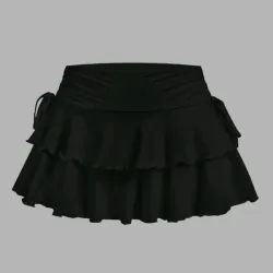 🖤 Skort de vuelos — Negro