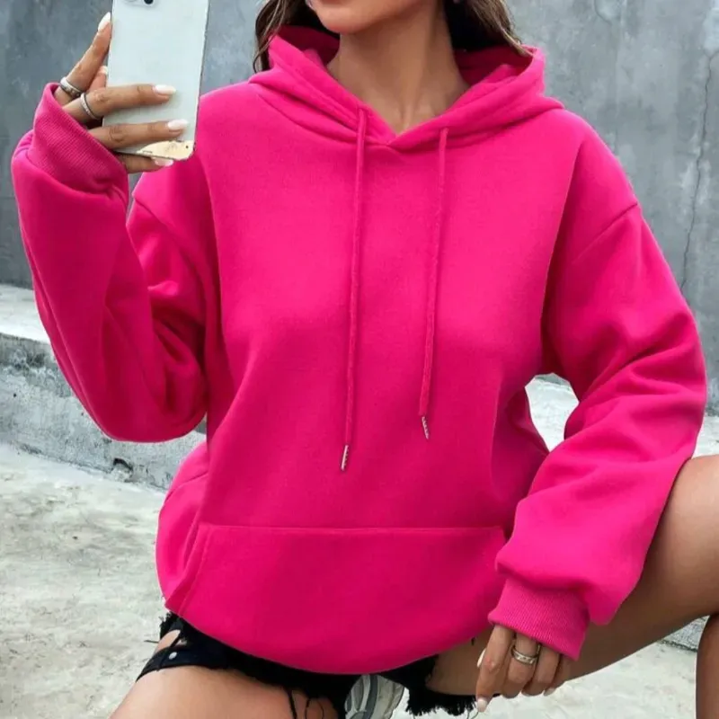 Sudadera con capucha sin diseño