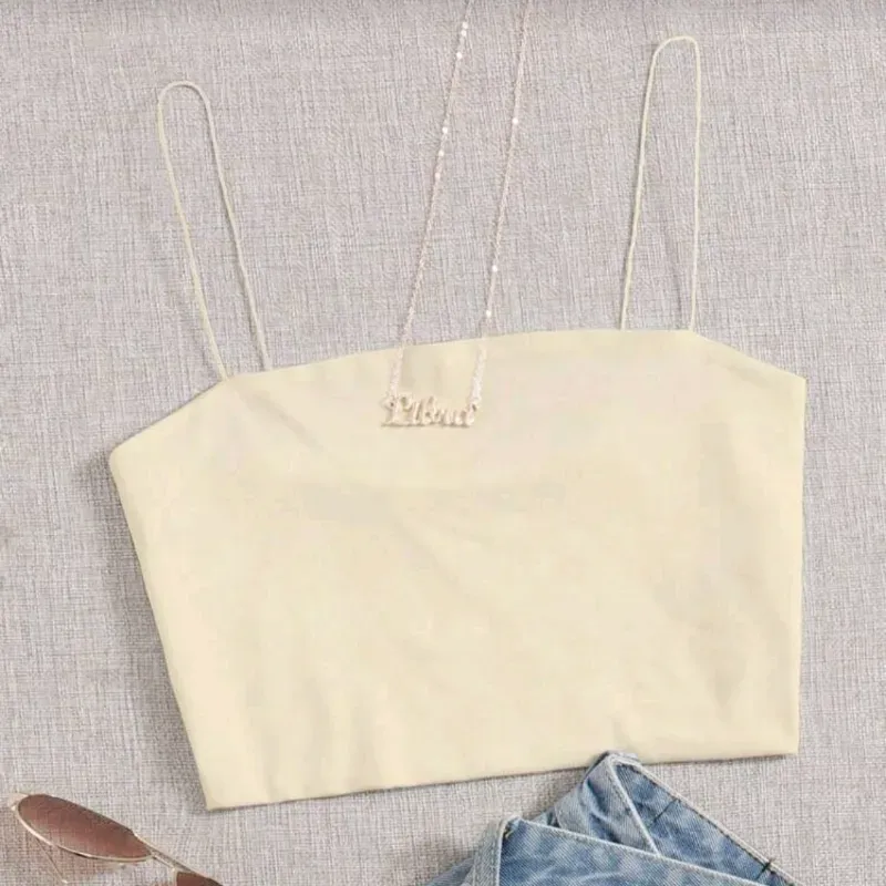 🤎 Top corto de tirantes — Caqui