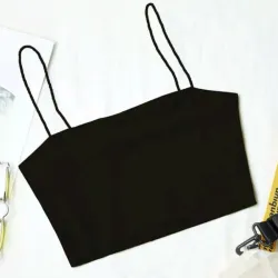 🖤 Top corto de tirantes — Negro