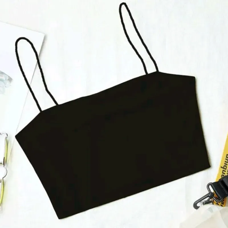🖤 Top corto de tirantes — Negro