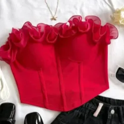 Top rojo de vuelo