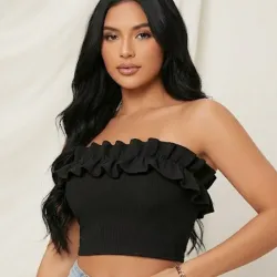 🖤 Top tubo de vuelo — Negro 