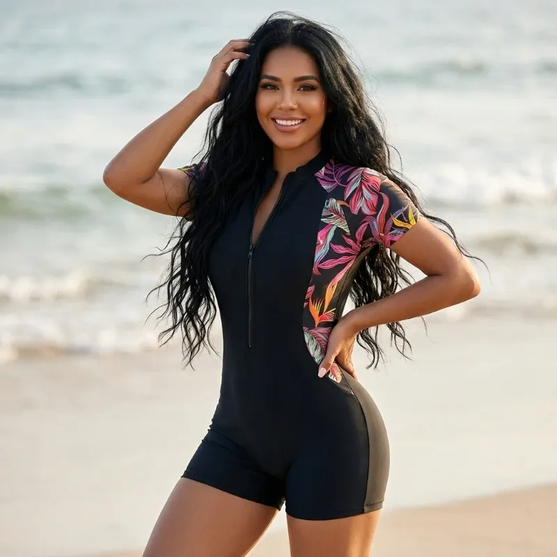 🖤 Trusa short de mangas cortas — Negro