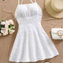 Vestido blanco abierto espalda