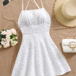Vestido blanco d tirantes