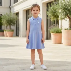🩵 Vestido corte princesa — Azul