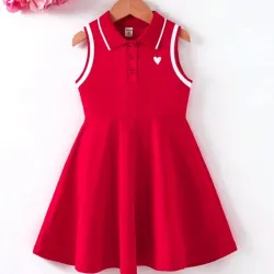 ❤️ Vestido corte princesa — Rojo