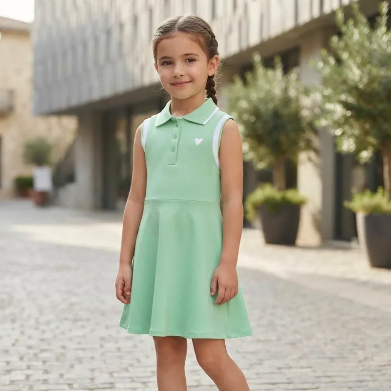 💚 Vestido corte princesa — Verde
