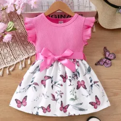 🩷 Vestido de mariposas — 2-3 años 